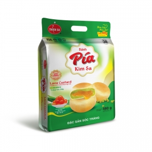 Bánh Pía kim sa - Đậu xanh - Lá dứa - Trứng 420g