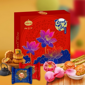 BÁNH TRUNG THU - HỘP SEN ĐỎ 2024